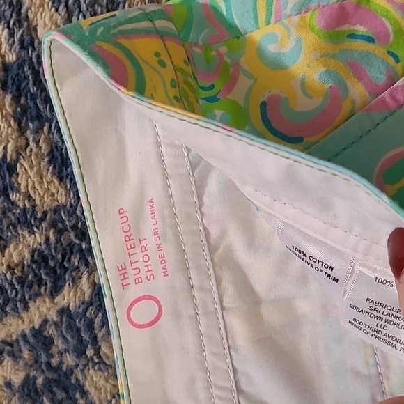 Lilly Pulitzer buttercup scalloped shorts sz 0 WS101 - Picture 3 of 3